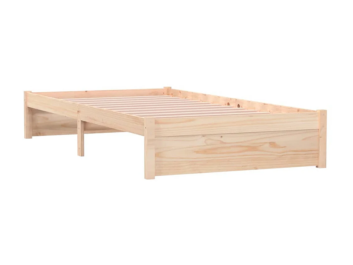 Lit-100x200 cm Blanc Bois massif EGGB53515