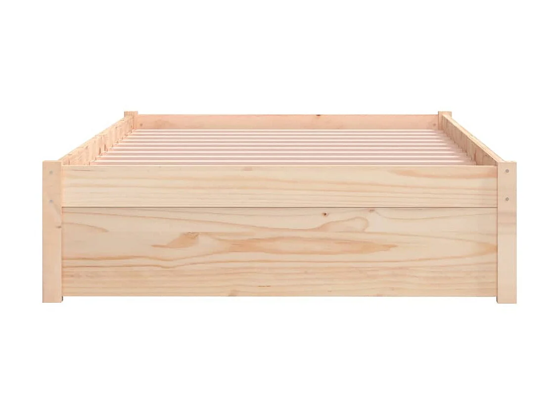 Lit-100x200 cm Blanc Bois massif EGGB53515