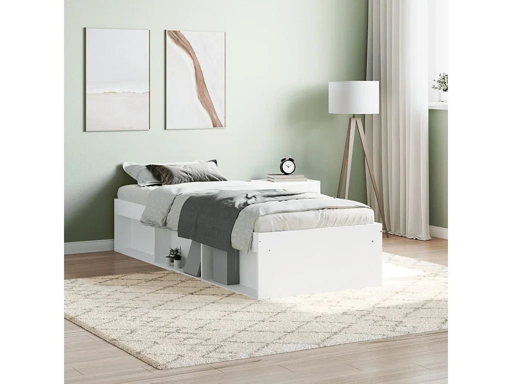 Lit-75x190 cm blanc petit simple EGGB52174