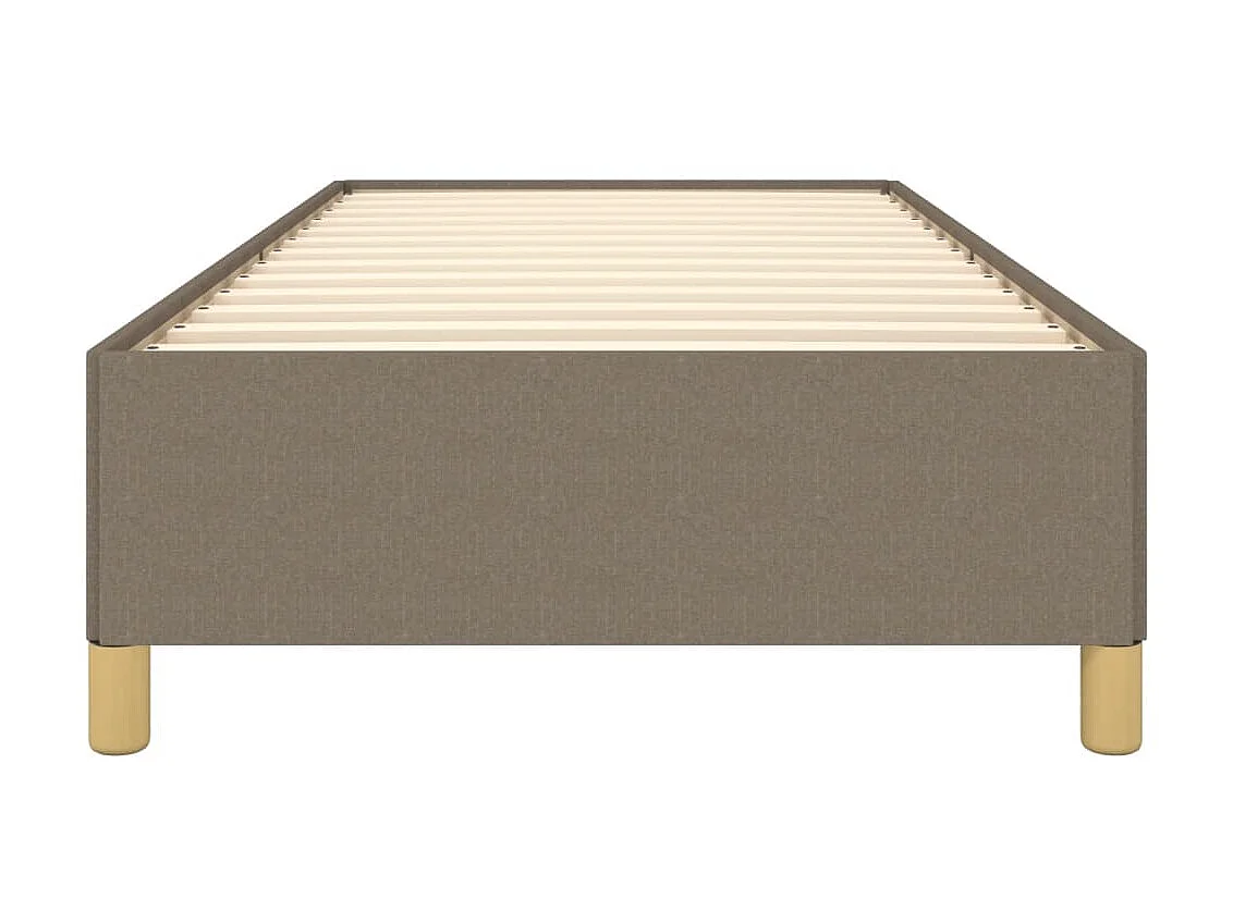 Lit-90x190 cm Taupe Tissu EGGB49326