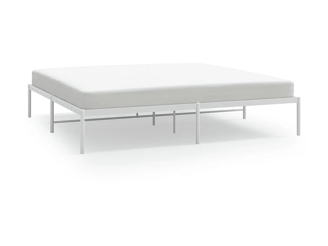 Bedframe metaal wit 193x203 cm NL48219