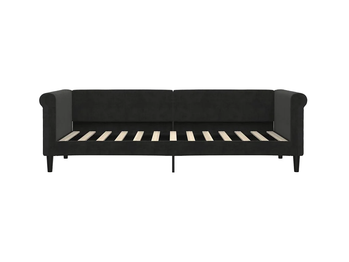 Tagesbett,Sofabett Schwarz 80x200 cm Samt -gkd16596