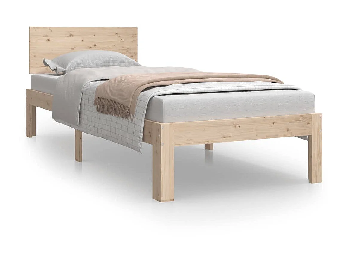 Lit-2FT6 Small Single bois massif petit simple EGGB80681