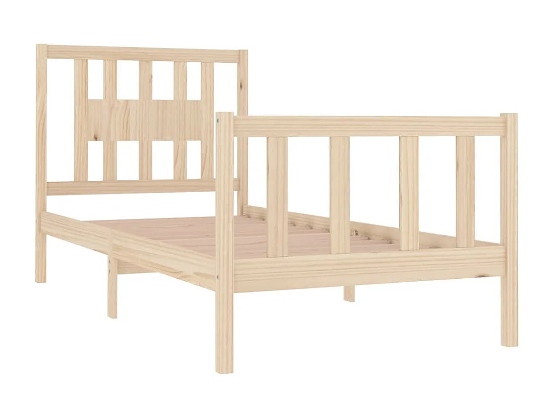Lit-90x190 cm bois massif simple EGGB25782