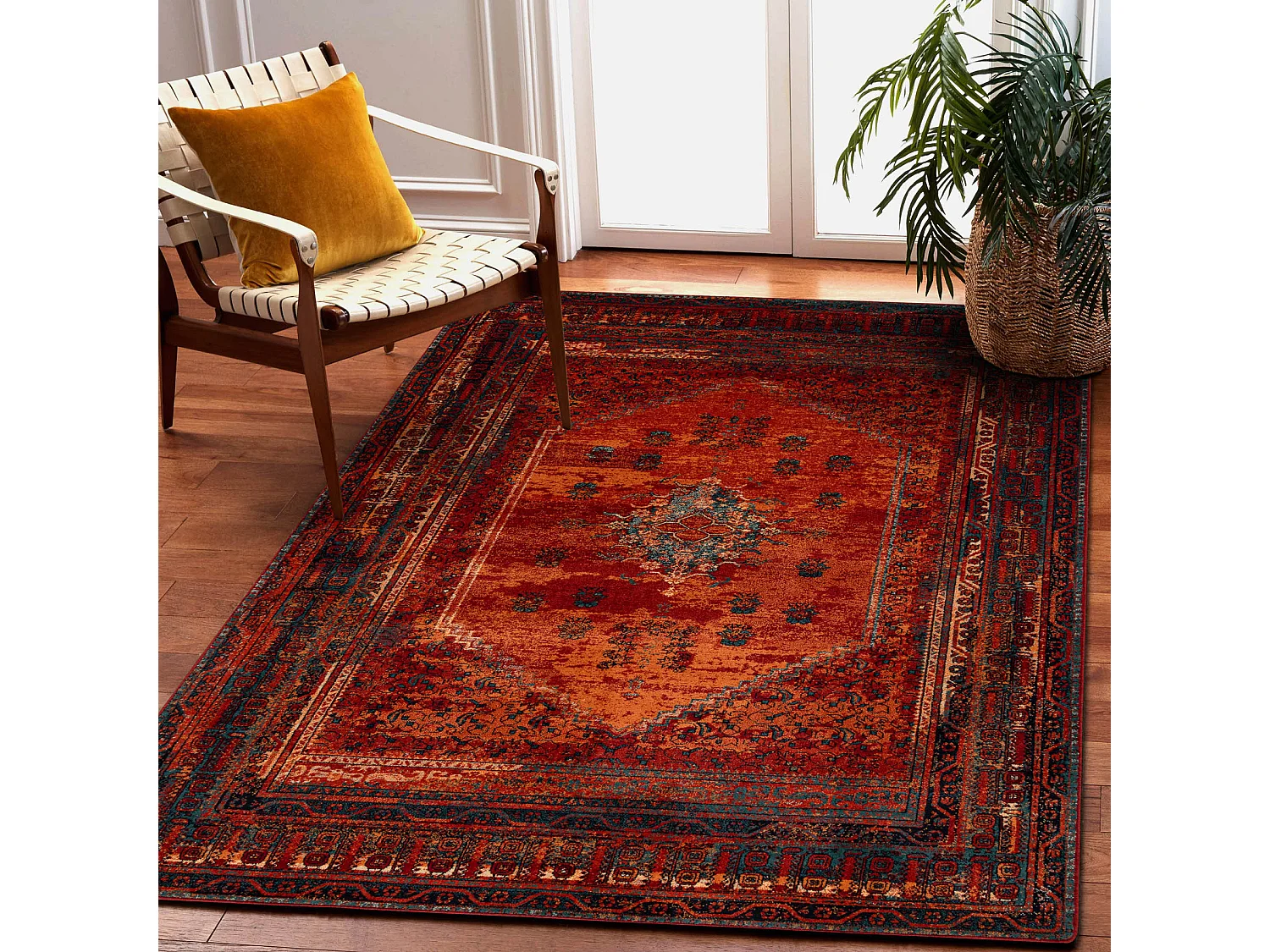 Tapis en laine OMEGA MISTIK rose 135x200 cm