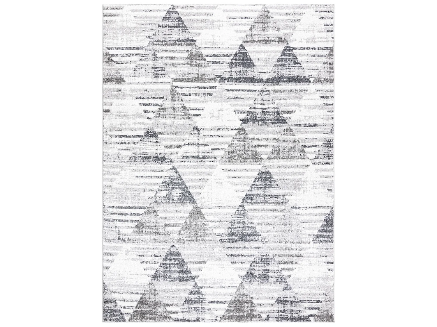Tapis POLI 9051A Géométrique, triangoli blanc / gris 120x170 cm
