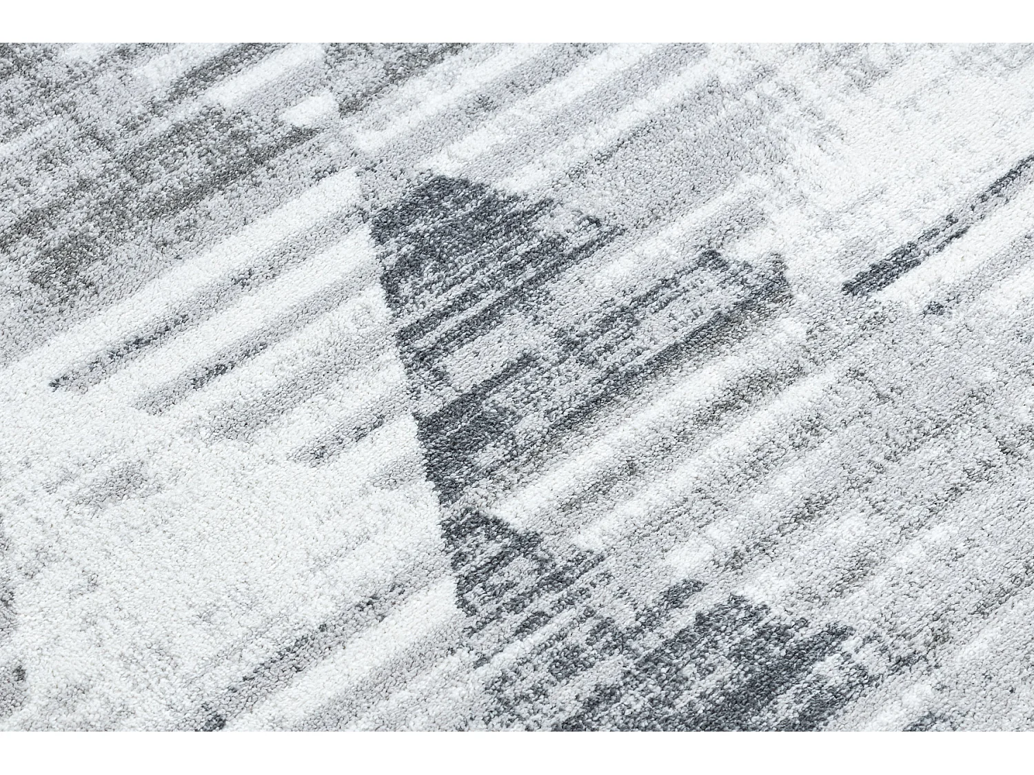 Tapis POLI 9051A Géométrique, triangoli blanc / gris 120x170 cm