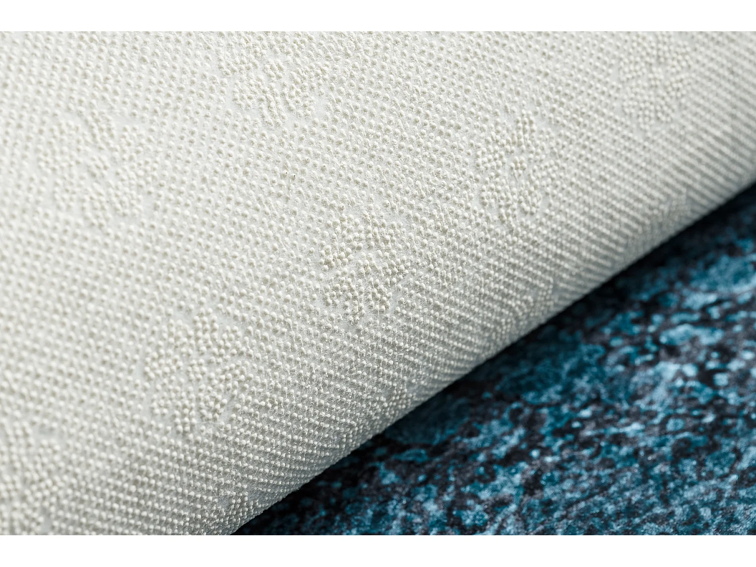 Tapis lavable ANDRE 1173 mosaïque, géométrique antidérapant - turq 120x170 cm