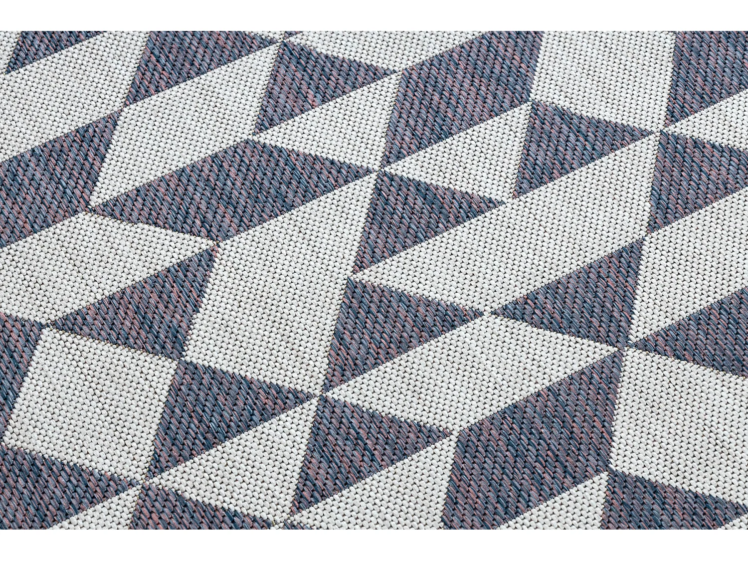 Sisal tapijt SISAL SION Geometrisch, Drieho 22373 plat te weven ecru / 140x190 cm