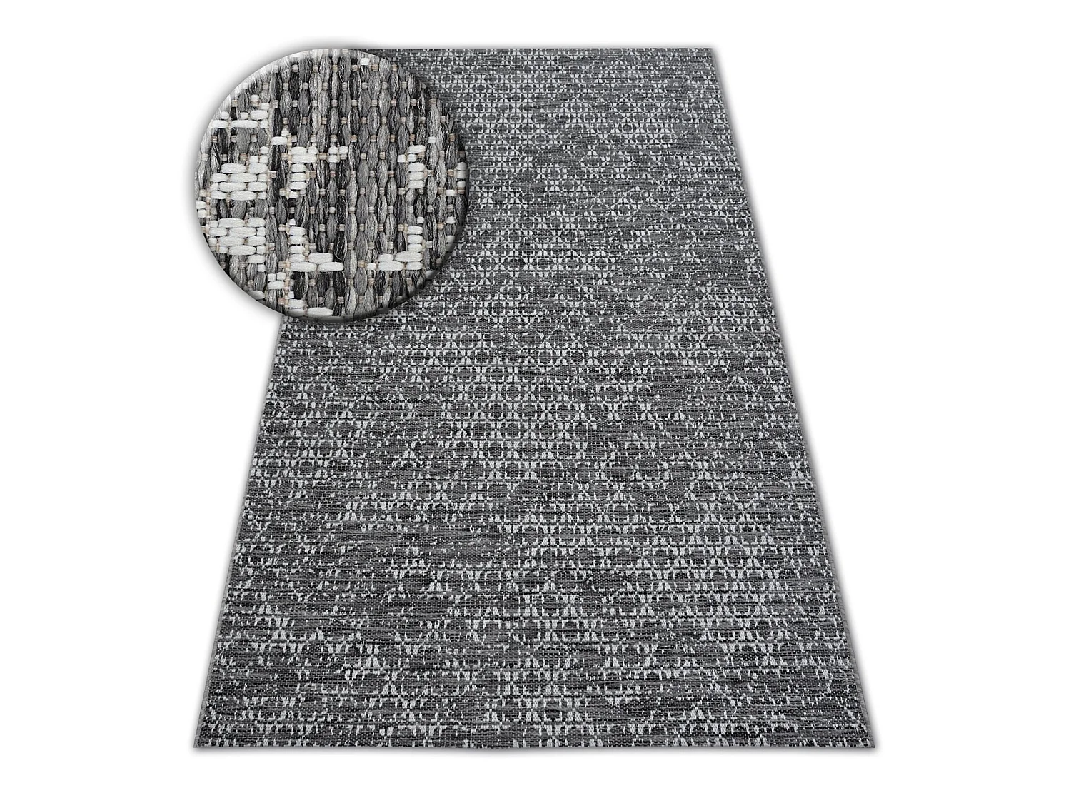Sisal tapijt SISAL LOFT 21145 BOHO ivoor/zilver/grijskleuring 60x110 cm