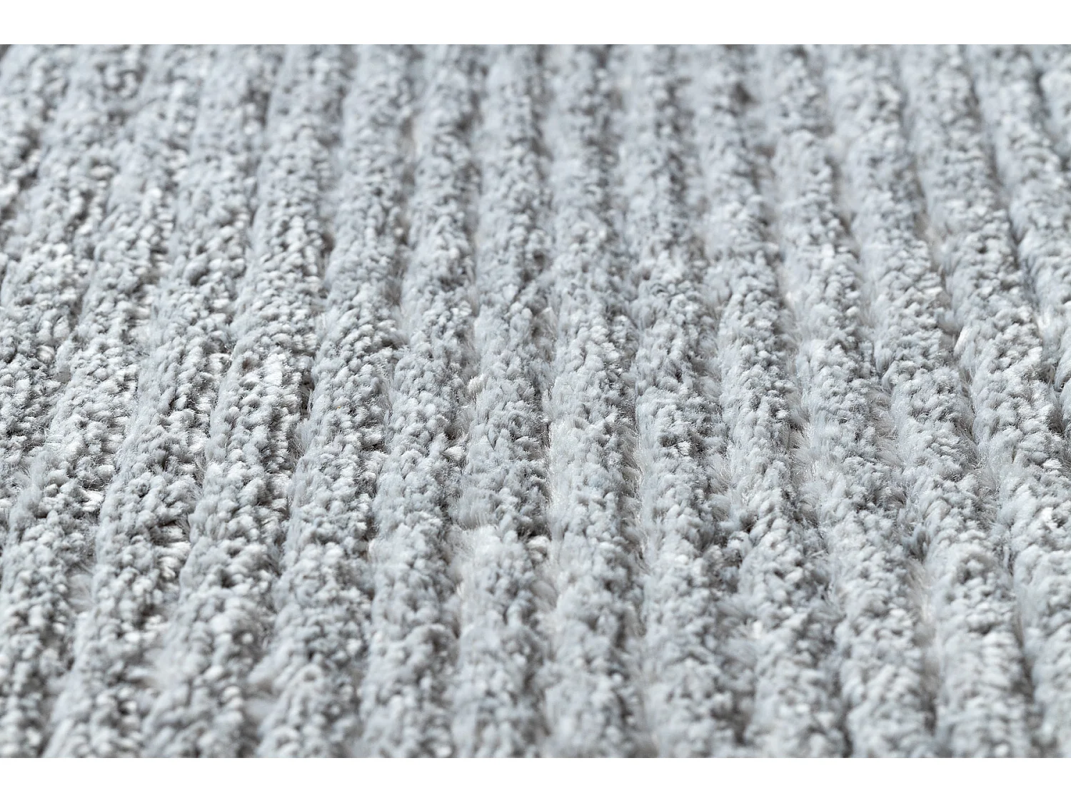 Tapis SEVILLA PC00B rayures gris Franges berbère marocain shaggy 140x190 cm