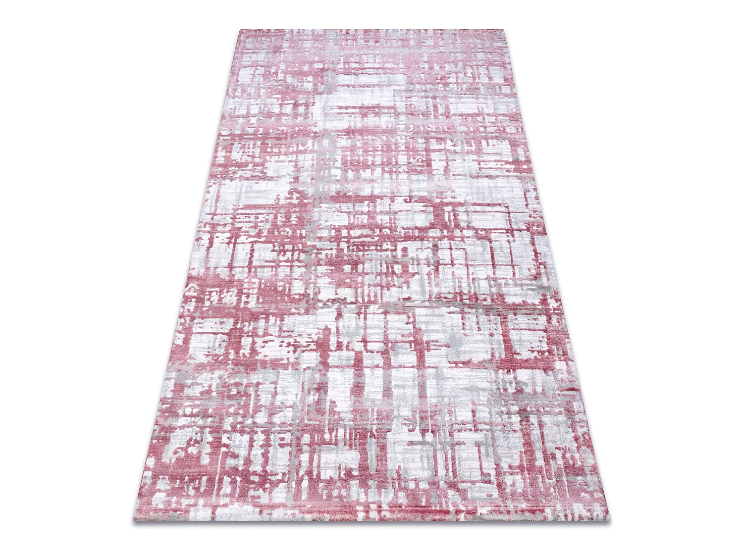 Tapijt ACRYL DIZAYN 122 helder , rozekleuring / helder , grijskleuring 160x230 cm