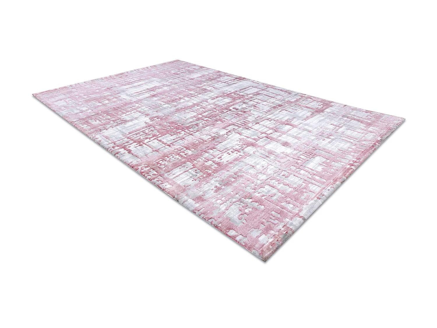 Tapijt ACRYL DIZAYN 122 helder , rozekleuring / helder , grijskleuring 160x230 cm