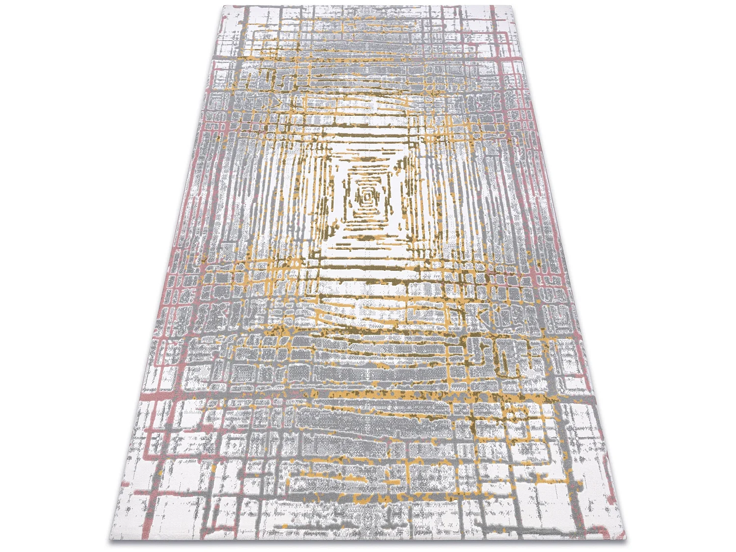 Tapijt ACRYL USKUP Abstractie 353 ivoor / Geel 160x230 cm