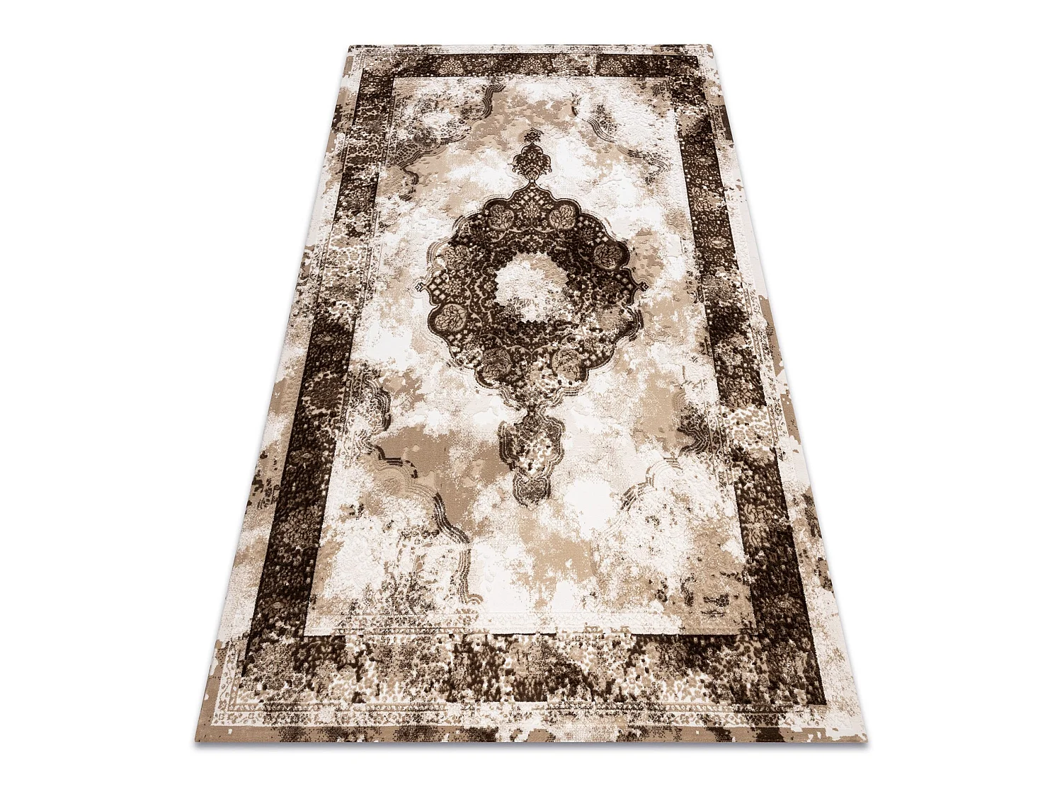 Tapis ACRYLIQUE VALENCIA 9987 ORNEMENT, CADRE, vintage beige 120x180 cm