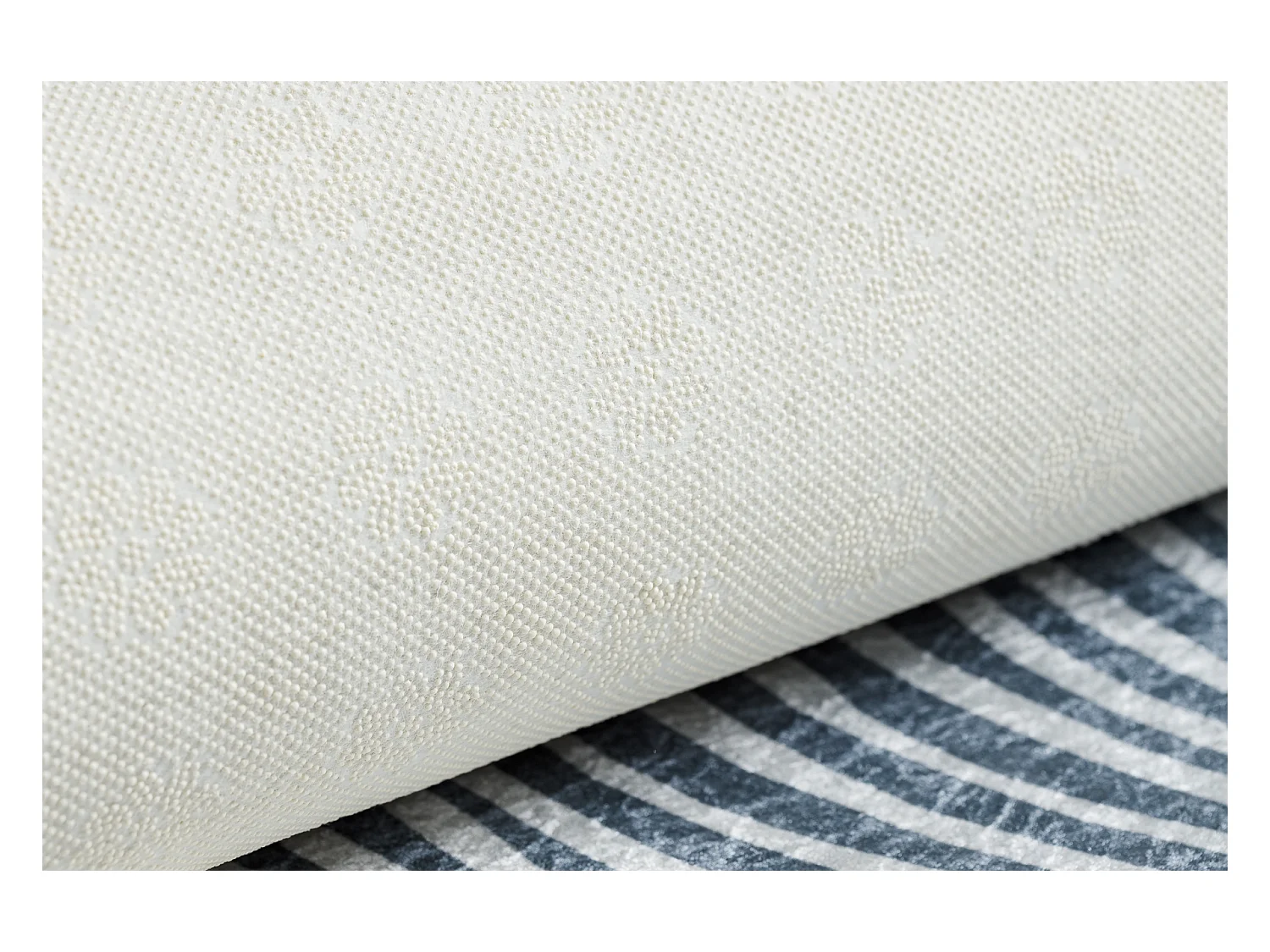 Tapis lavable ANDRE 1148 Plumes antidérapant - bleu 120x170 cm