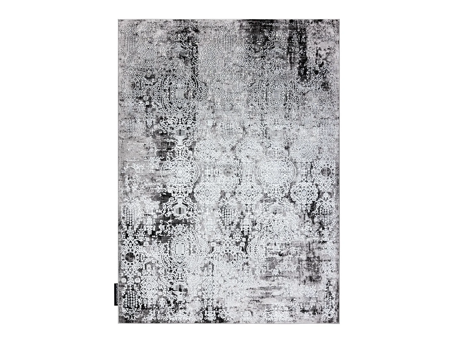 Tapis DE LUXE moderne 2081 Ornement vintage - Structural crème / gris 240x340 cm