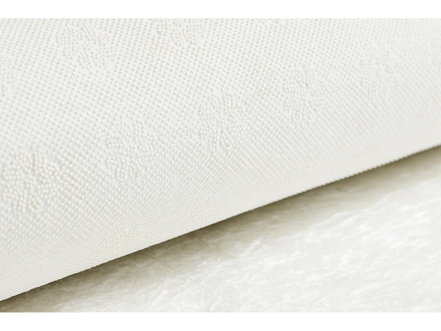 ANDRE 1150 tapijt wasbaar Monstera vertrekt, kubus antislip - wit / go 120x170 cm