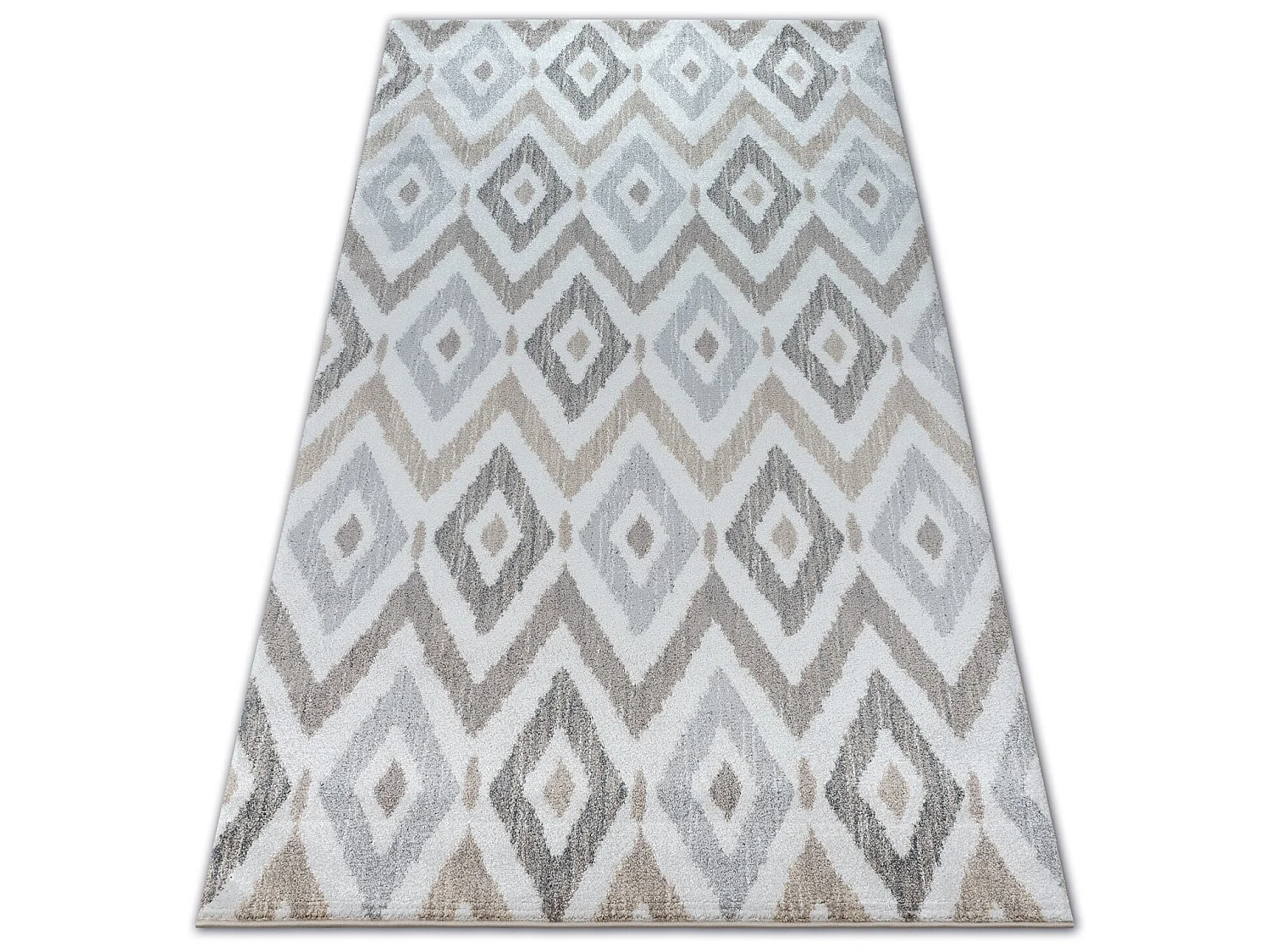 Tapijt SOFT 6024 RUIT , crème / beige / bruin 140x190 cm