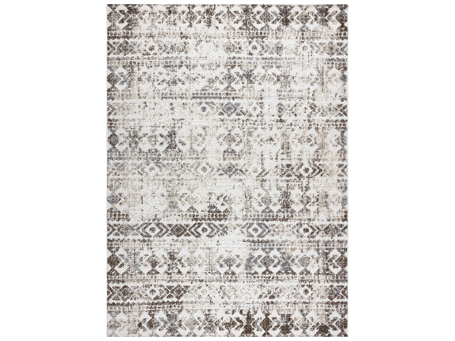 Tapijt Structureel SOLE D3732 Azteeks, diamanten Plat geweven, twee po 140x190 cm