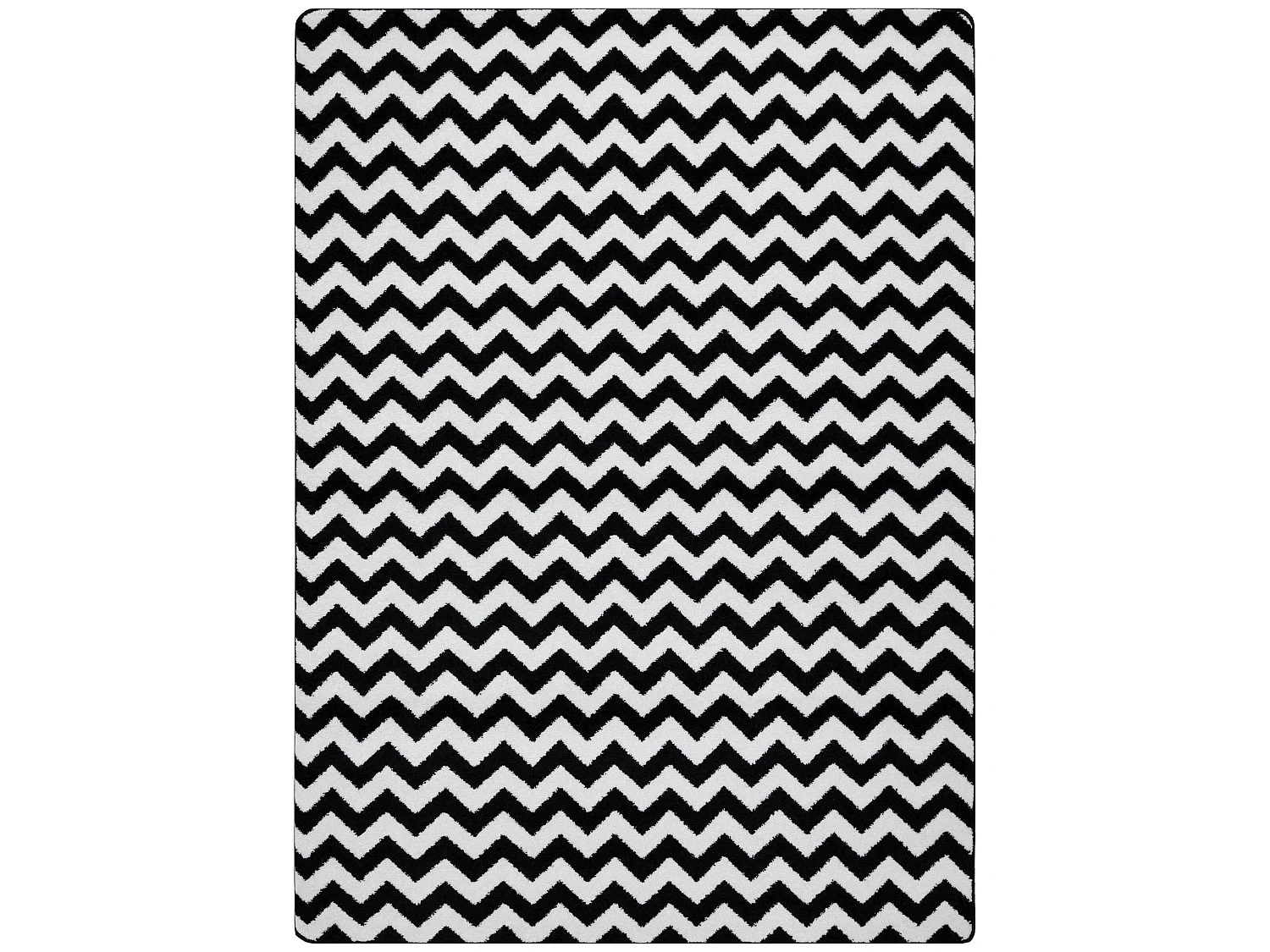 Teppich SKETCH - F561 creme/schwarz - Zickzack 80x150 cm