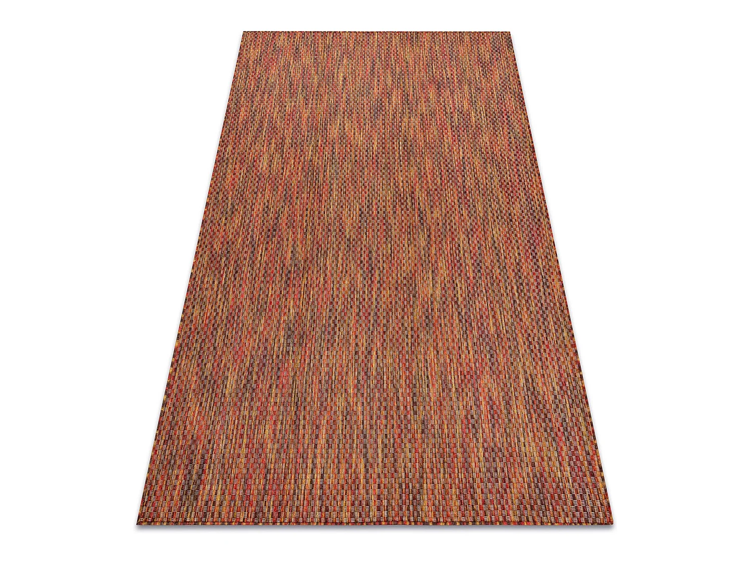 Moderno FISY tapis SIZAL 20774 Carrés, mélange rouge 140x190 cm