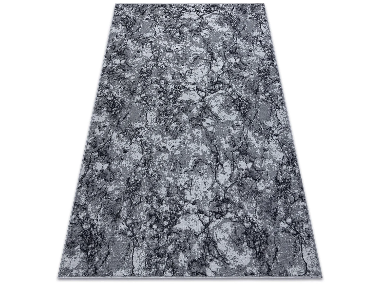 TAPIS - MOQUETTE antidérapant MARBLE Marbre calcul gris 150x200 cm