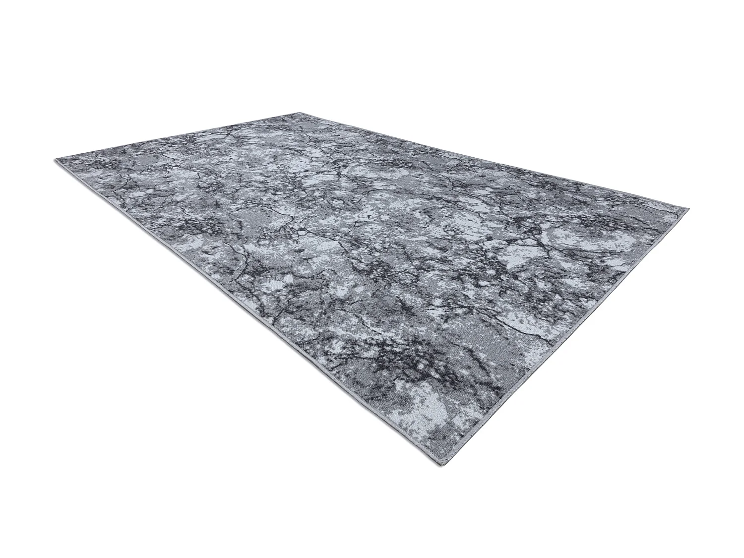 TAPIS - MOQUETTE antidérapant MARBLE Marbre calcul gris 150x200 cm