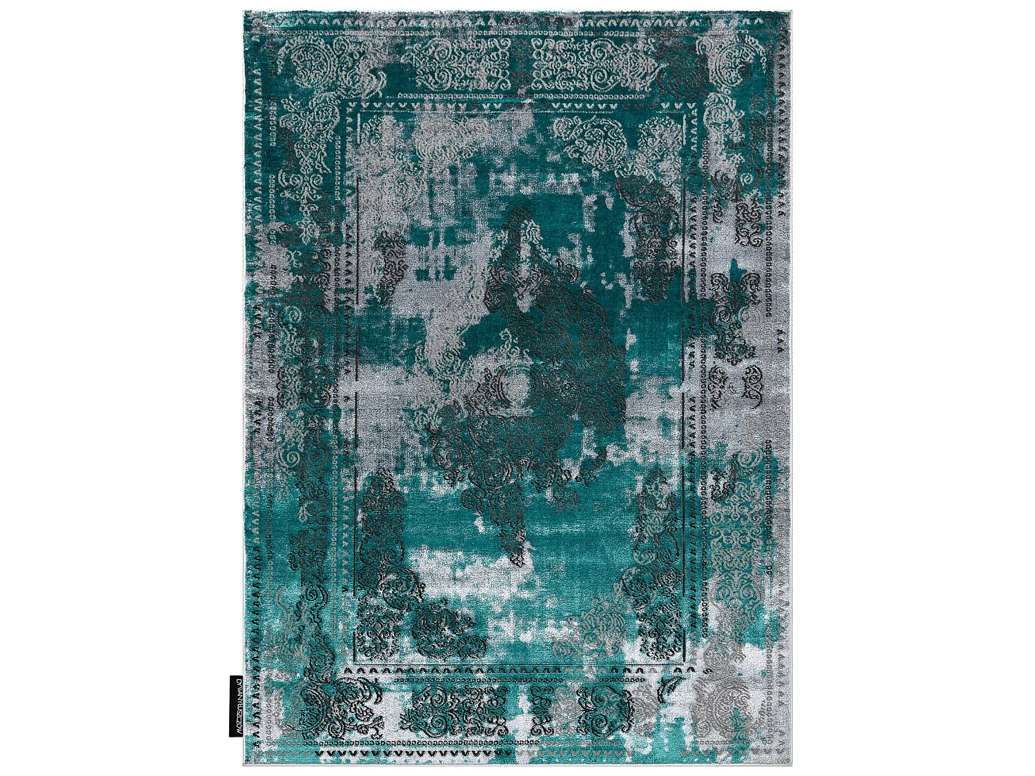 Tapis DE LUXE moderne 6827 Abstraction, vintage - Structural vert / gr 120x170 cm