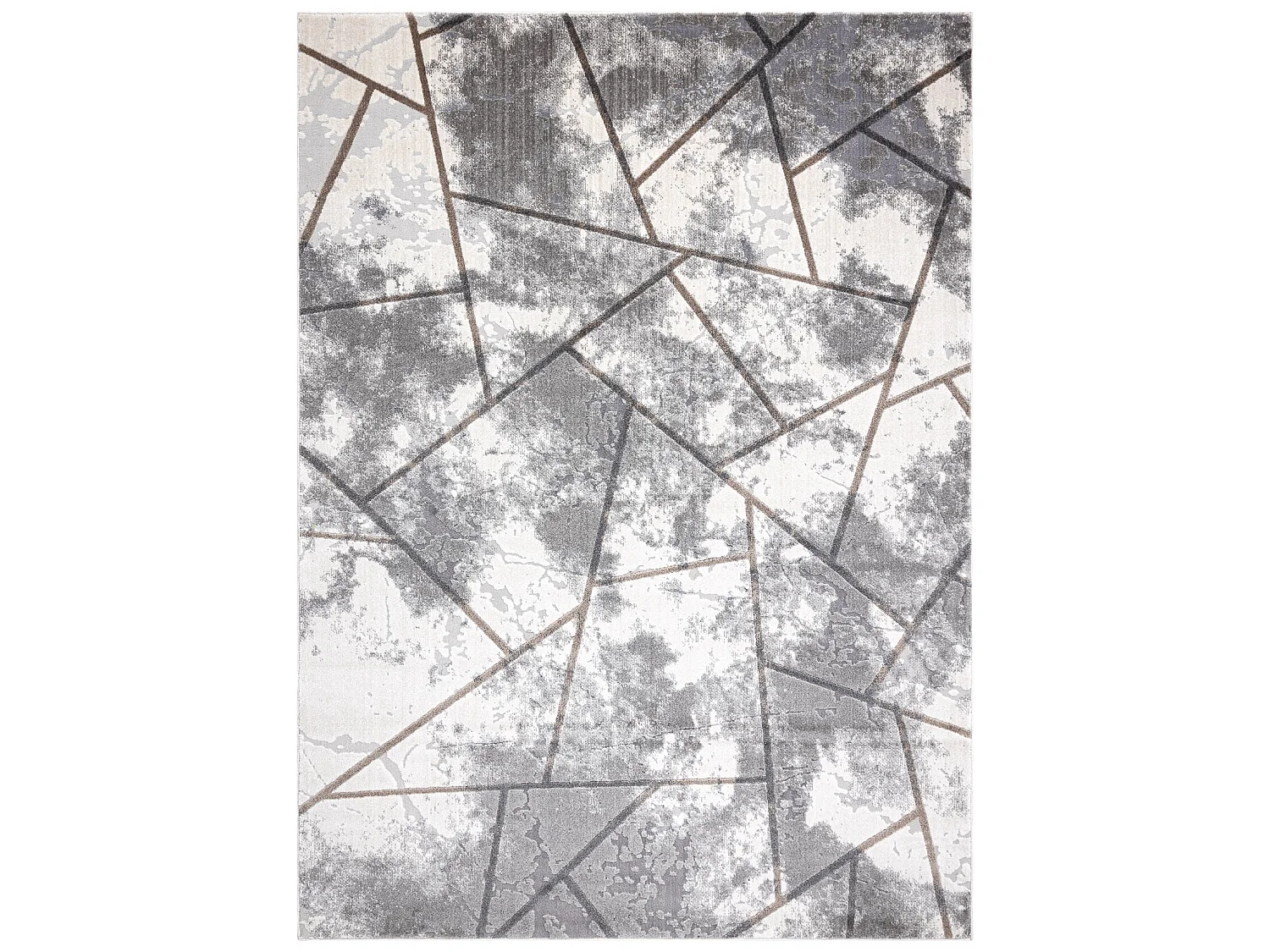 Tapijt NOBLE modern 1518 67 Versleten , geometrisch , Structureel, twe 80x150 cm