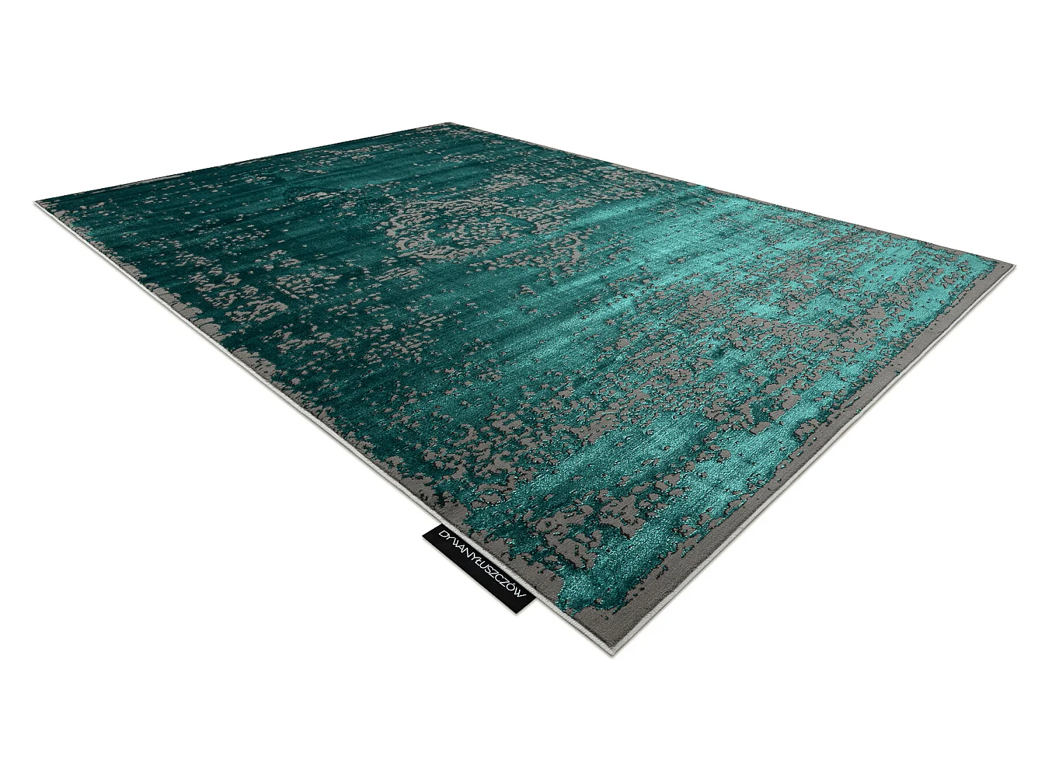 Tapis DE LUXE moderne 2083 Ornement vintage - Structural vert / gris 240x340 cm