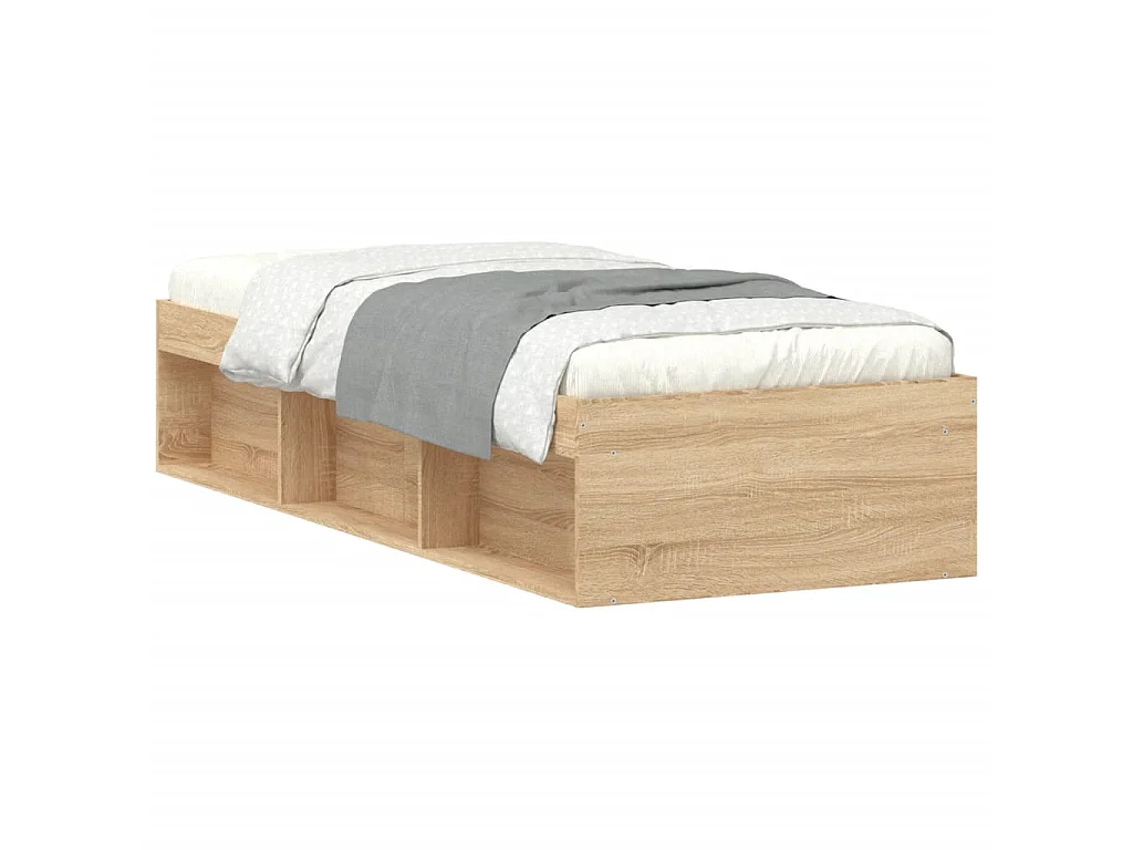 Lit-75x190 cm chêne sonoma petit simple EGGB56353