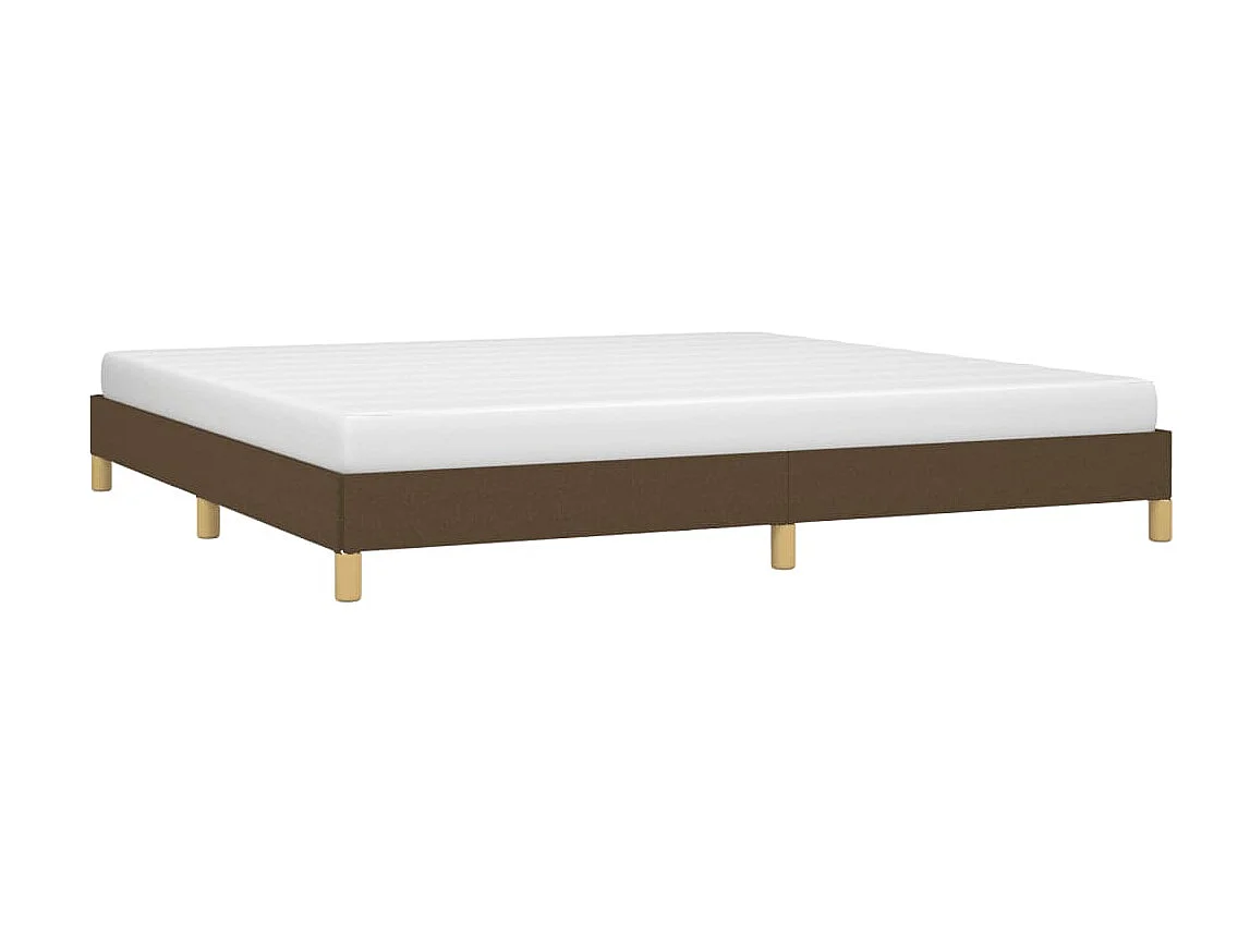 Lit-200x200 cm Marron foncé Tissu EGGB58061