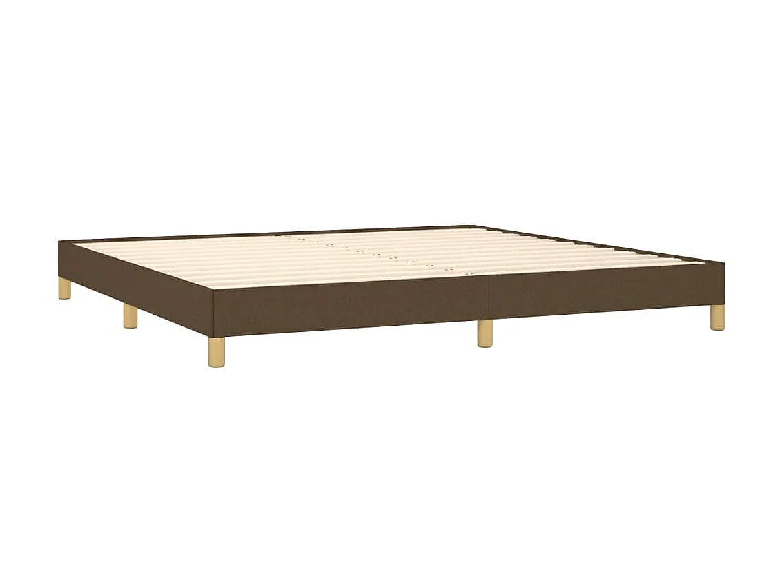Lit-200x200 cm Marron foncé Tissu EGGB58061