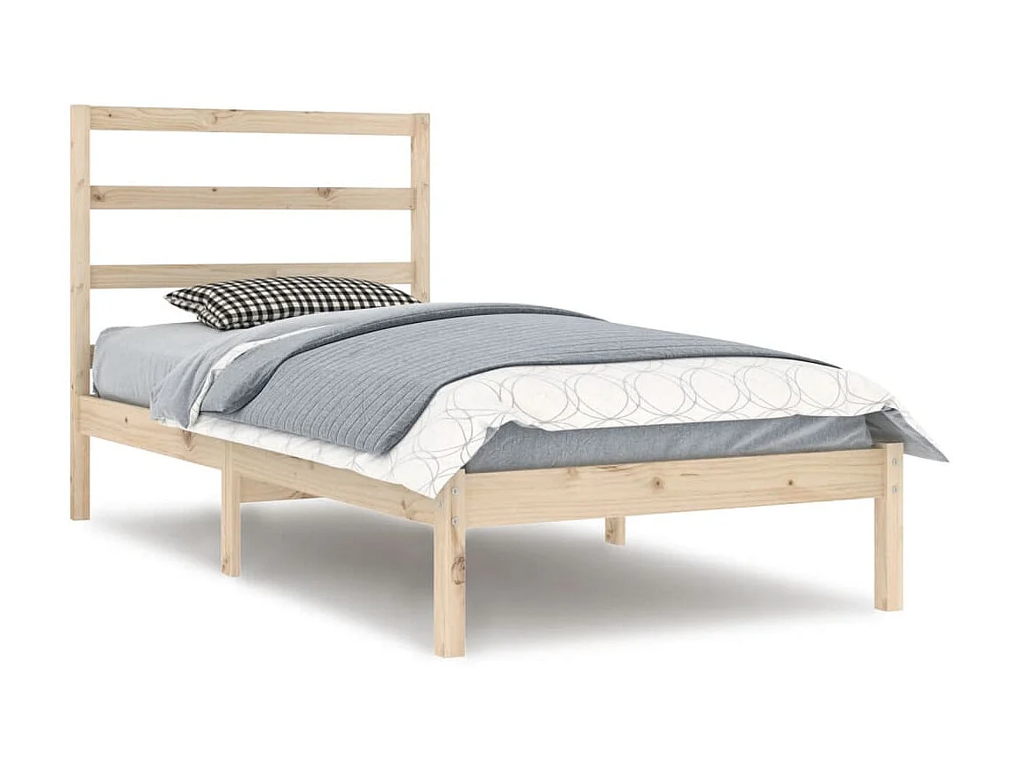 Cama 90 x 200 cm madeira de pinho maciça PT855705