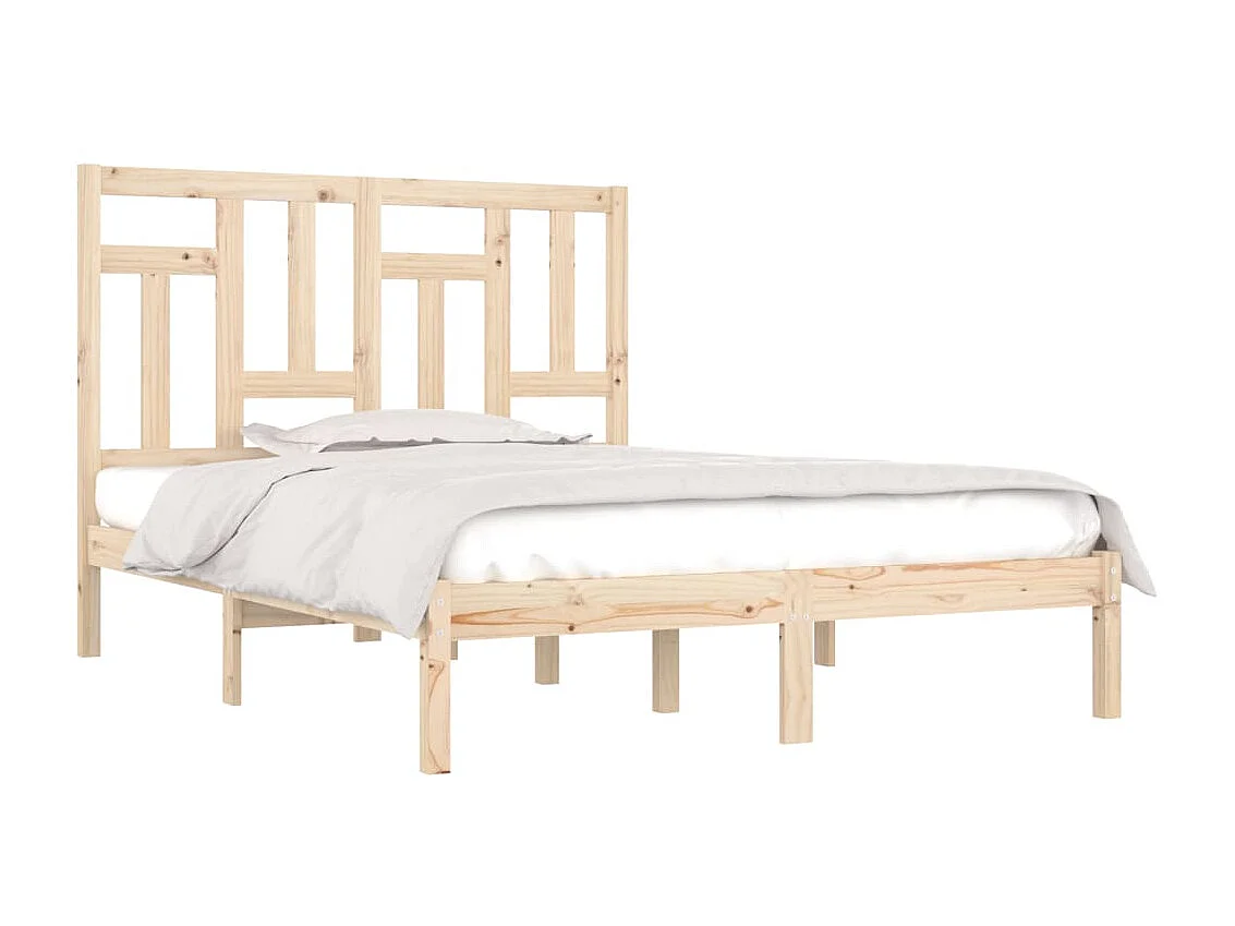 Lit-160x200 cm Bois de pin massif EGGB77482