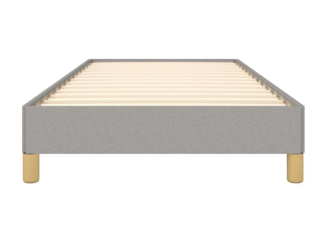 Lit-100x200 cm Gris clair Tissu EGGB69369