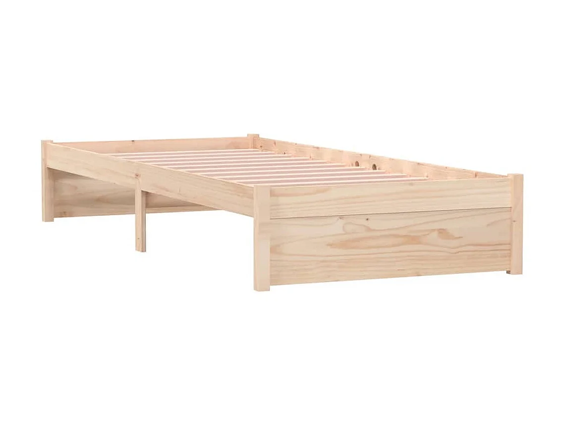 Lit-75x190 cm bois massif petit simple EGGB80971