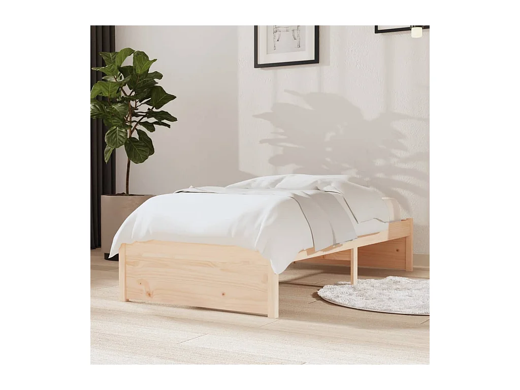 Lit-75x190 cm bois massif petit simple EGGB80971