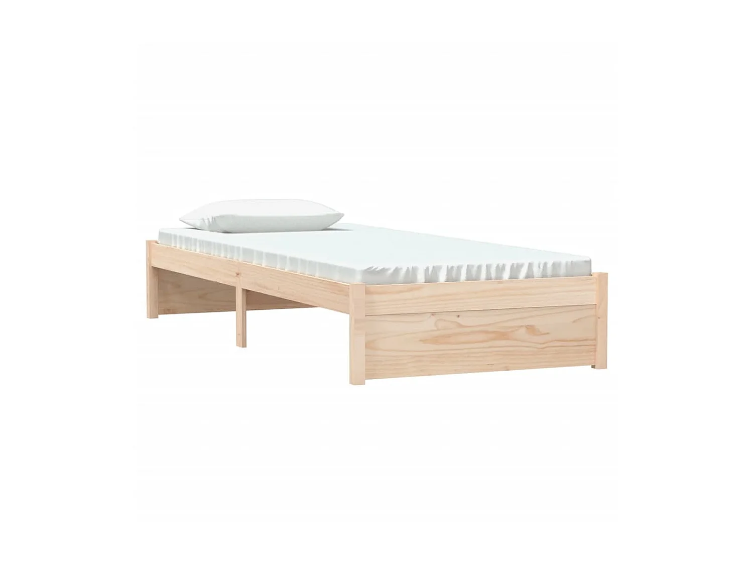 Lit-75x190 cm bois massif petit simple EGGB80971