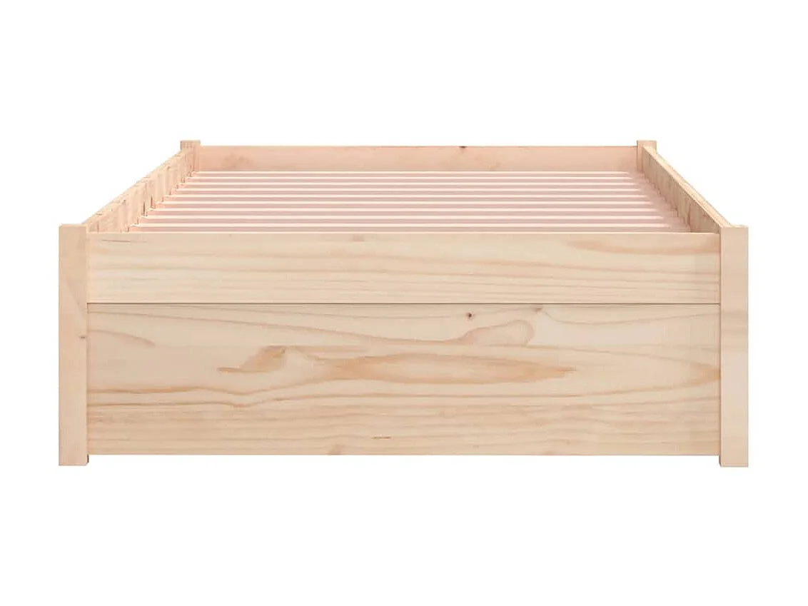 Lit-75x190 cm bois massif petit simple EGGB80971