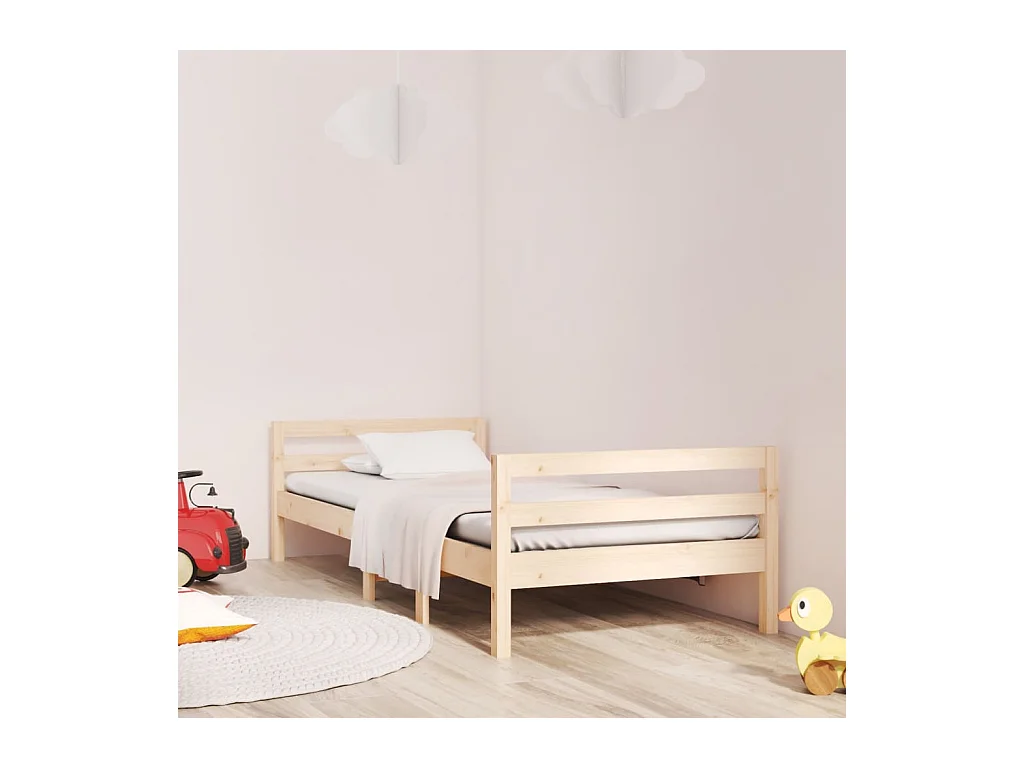 Lit-80x200 cm Bois de pin massif EGGB21661