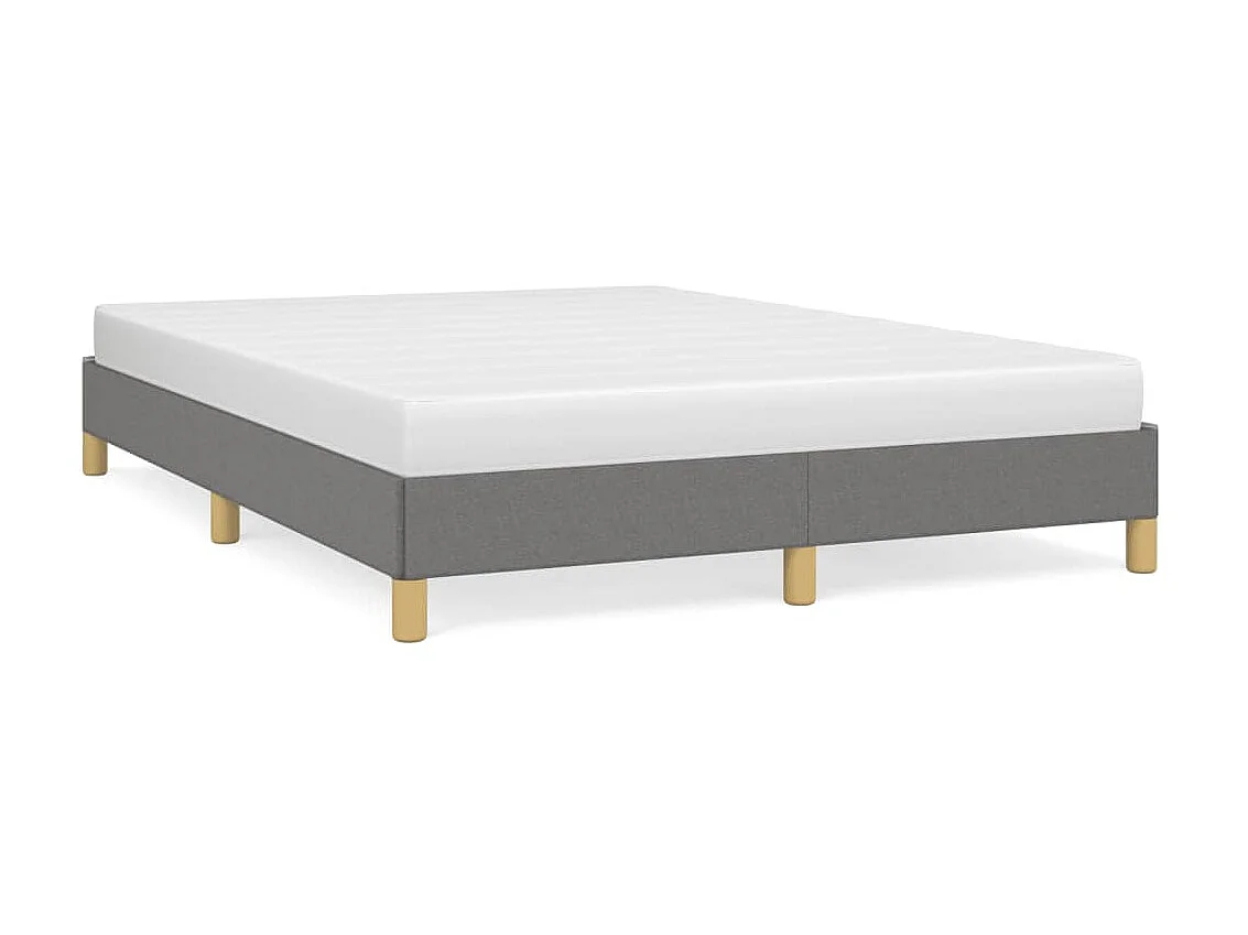 Lit-140x200 cm Gris foncé Tissu EGGB95138