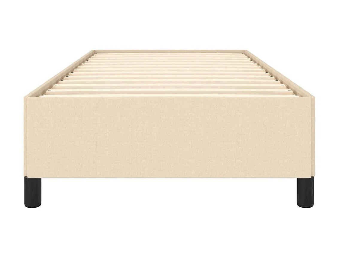 Cama 90x190 cm tecido cor creme PT845883