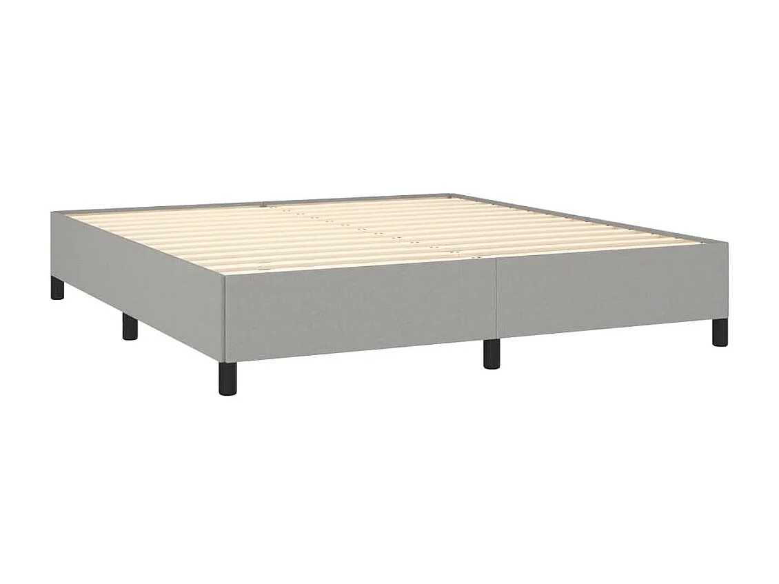 Bedframe stof lichtgrijs 180x200 cm NL73019