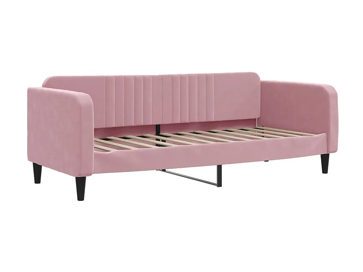 Lit-80x200 cm de repos rose velours EGGB39390