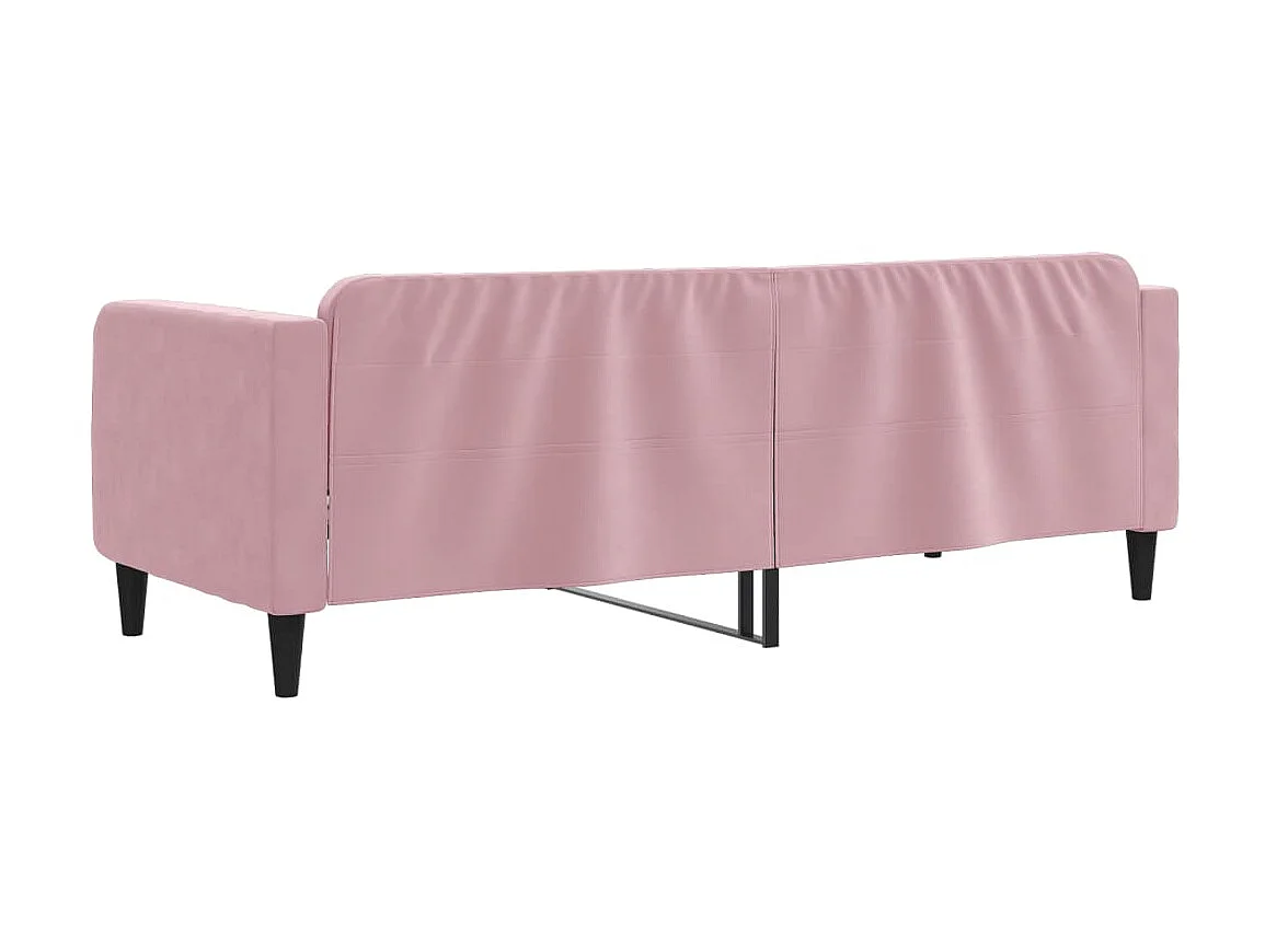 Lit-80x200 cm de repos rose velours EGGB39390