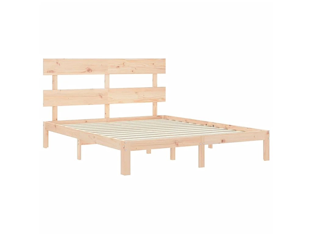 Bedframe met hoofdbord massief hout NL60271