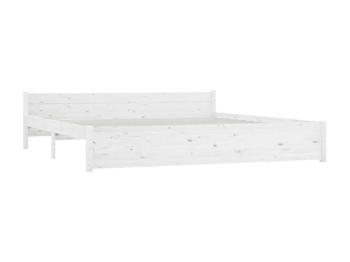 Cama c/ gavetas 180x200 cm tamanho Super King branco PT403785