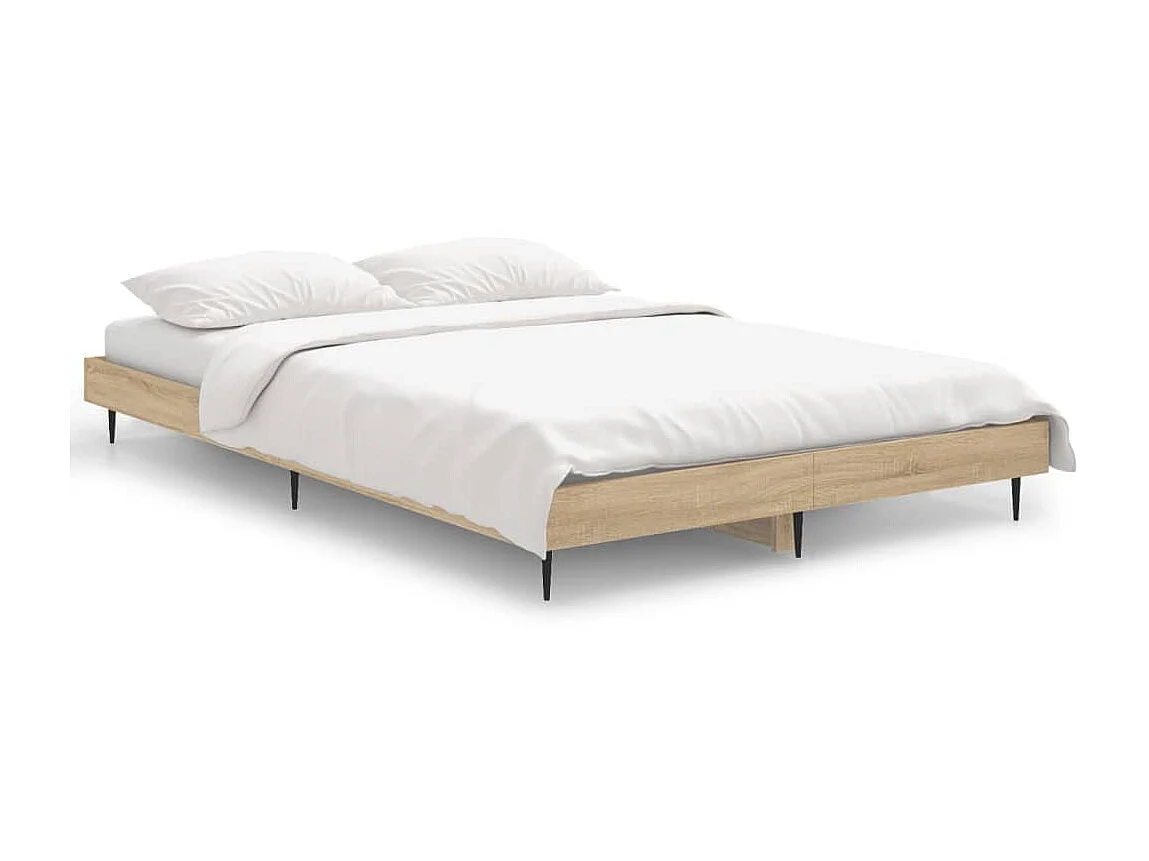 Cama 120x190 cm derivados madeira carvalho sonoma PT870638